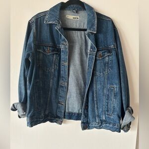 Topshop Moto Blue Denim Jacket